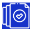Ícono de documentos en plataforma de gestión ISO